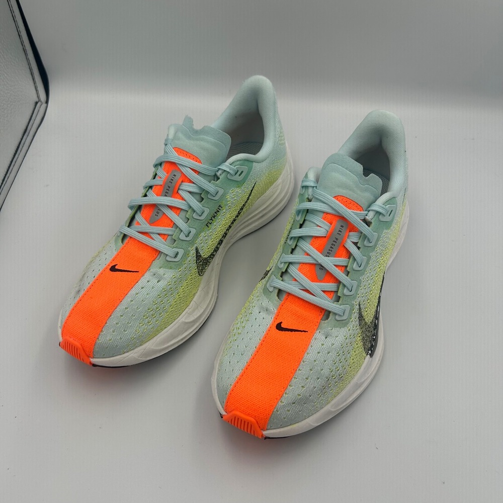 Nike Pegasus Plus Women Size 8 Blue Orange Flyknit ZoomX Shoes FQ7261-400